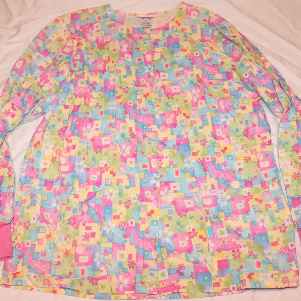 Colorful Nurse Top